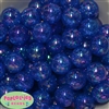 20mm Royal Blue Crackle Bubblegum Bead