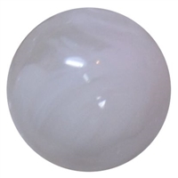 20mm Solid Creamy White Style Shell Finish Bubblegum Bead