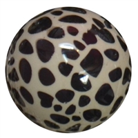 20mm Dalmatian Print Pearl Bubblegum Beads