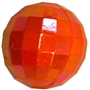 20mm Orange Disco Ball Bubblegum Beads