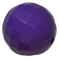 20mm Purple Disco Ball Bubblegum Beads