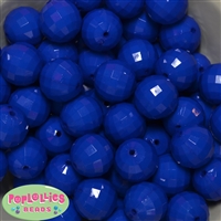 20mm Royal Blue Disco Ball Bubblegum Beads Bulk