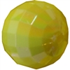 20mm Yellow Disco Ball Bubblegum Beads