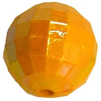 20mm Yellow Disco Ball Bubblegum Beads