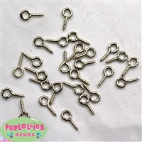 11mm x 5 mm silver eyelet screws