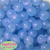 20mm Baby Blue Frost Acrylic Bubblegum Beads Bulk