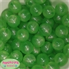 20mm Lime Green Frost Acrylic Bubblegum Beads Bulk