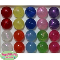 20mm Mix of Frost Acrylic Bubblegum Beads