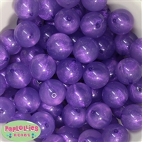 20mm Purple Frost Acrylic Bubblegum Beads