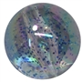 20mm Baby Blue Clear Glitter Acrylic Bubblegum Beads