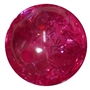 20mm Clear Hot Pink Glitter Acrylic Bubblegum Beads