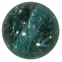 20mm Turquoise Clear Glitter Acrylic Bubblegum Beads