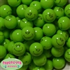 20mm Grinch Print Solid Bubblegum Bead