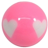 20mm Pink Heart Acrylic Bubblegum Beads