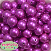 20mm Hot Pink Illusion Style Acrylic Bubblegum Bead