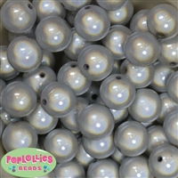 20mm White Illusion Style Acrylic Bubblegum Bead