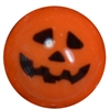 20mm Jack O Lantern Print Solid Bubblegum Beads