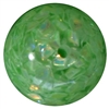 20mm resin bubblegum bead with Pastel Green sequins inside