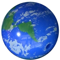 20mm World Globe Print Bead