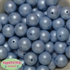 20mm Matte Baby Blue Acrylic Bubblegum Beads