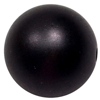 20mm Matte Black Acrylic Bubblegum Beads