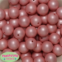 20mm Matte Coral Acrylic Bubblegum Beads