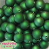 20mm Matte Green Acrylic Pearl Bubblegum Beads