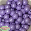 20mm Matte Lavender Acrylic Pearl Bubblegum Beads
