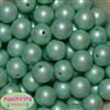 20mm Matte Mint Acrylic Pearl Bubblegum Beads Bulk