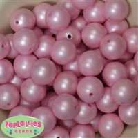 20mm Matte Pastel Pink Acrylic Bubblegum Beads