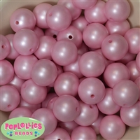 20mm Matte Pastel Pink Acrylic Bubblegum Beads Bulk