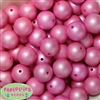 20mm Matte Rose Pink Acrylic Bubblegum Beads Bulk