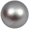 20mm Matte Silver Acrylic Bubblegum Beads