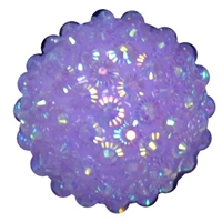 20mm Lavender Mini Rhinestone Bubblegum Beads