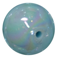 20mm Baby Blue Miracle AB Acrylic Bubblegum Beads