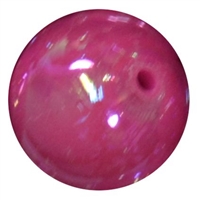 20mm Cranberry Miracle AB Acrylic Bubblegum Beads