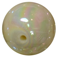 20mm Cream Miracle AB Acrylic Bubblegum Beads