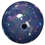20mm Navy Blue Miracle AB Acrylic Bubblegum Beads