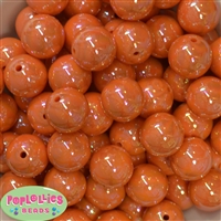 20mm Orange Miracle AB Acrylic Bubblegum Beads