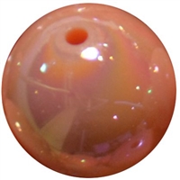 20mm Peach Miracle AB Acrylic Bubblegum Beads