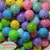 20mm Mix of Miracle AB Acrylic Bubblegum Beads Bulk