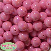 20mm Taffy Pink Miracle AB Acrylic Bubblegum Beads