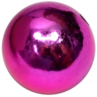20mm Hot Pink Mirror Acrylic Bubblegum Beads