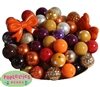 120pc Thanksgiving Themed Mixed Bubblegum Beads