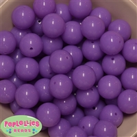 20mm Neon Lavender Jelly Style Acrylic Bubblegum Beads