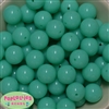 20mm Neon Mint Jelly Style Acrylic Bubblegum Beads