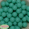 20mm Neon Mint Jelly Style Acrylic Bubblegum Beads Bulk