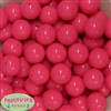 20mm Neon Pink Jelly Style Acrylic Bubblegum Beads Bulk