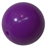 20mm Neon Purple Jelly Style Acrylic Bubblegum Beads