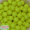 20mm Neon Yellow Jelly Style Acrylic Bubblegum Beads